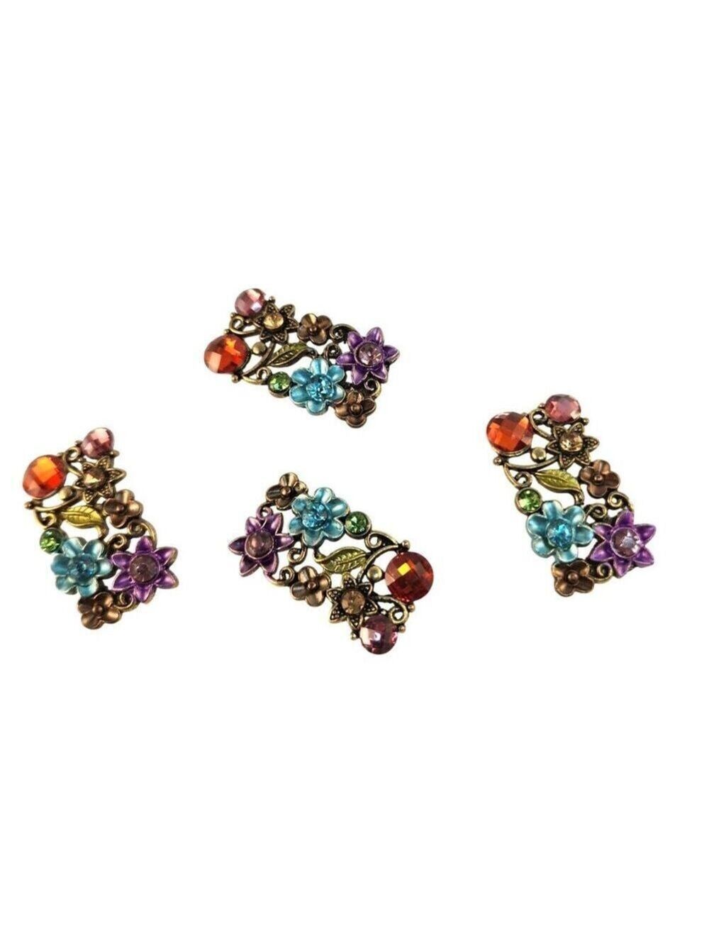 Vintage Style Floral Beads For Jewelry Making & Western Hat Decor - Colorful DIY